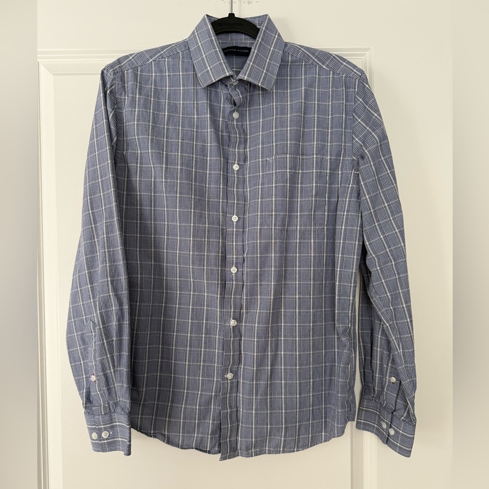 Men's Blue Checkered Shirt
